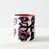 バレンタインデー 紫色 愛 ツートーンマグカップ (中央)