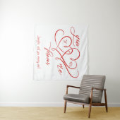 バレンタインデー  結ばれたふたり 結婚しよう タペストリー (インサイチュ(横))