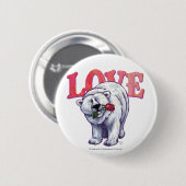 バレンタインデー 缶バッジ (正面&裏面)