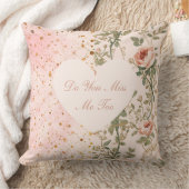 バレンタインデー、花のピクセル、あなたも私を恋しく思う？ クッション (ブランケット)