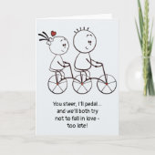 バレンタインデー・記念日 かわいい楽しい落書き 折り紙 カード (正面)