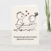 バレンタインデー・記念日 かわいい 楽しい 落書き 折り紙 カード (正面)