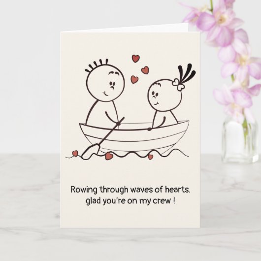 バレンタインデー・記念日 かわいい 楽しい 落書き 折り紙 カード (蘭)