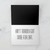 バレンタインデー、誰もDatの得時間がない シーズンカード (内部)