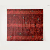 バレンタインデー 赤いハート フォトバックドロップ タペストリー (正面(横))