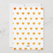 バレンタインデー 赤い 愛の ハート 太い シーズンカード (裏面)