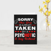 バレンタインデー 赤毛 ごめん この人はもういるんだ  カード (黄色い花)