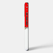 バレンタインデー（赤）スコットランド犬（黒）かわいい Case-Mate iPhoneケース (裏面 / 左)