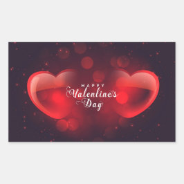 バレンタインデー 長方形シール