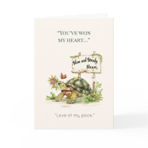 バレンタインデー　面白い　ゆっくりと着実に　バレンタインカード