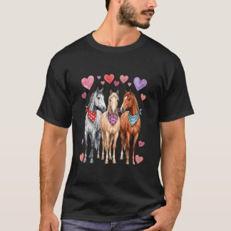 バレンタインデー 馬 ハート バンダナ Tシャツ