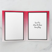 バレンタインデー 黒オンブレ フォト カード (内部)