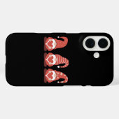 バレンタインデー 3匹のかわいいノームがハートを持つ Case-Mate iPhoneケース (裏面 (横))