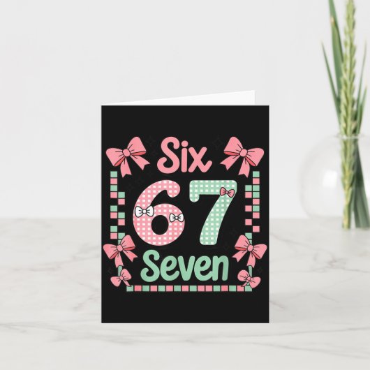 バレンタインデー 67 ハートでいっぱいの面白いミーム カード (正面)