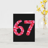 バレンタインデー 67 ハートでいっぱいの面白いミーム カード (黄色い花)