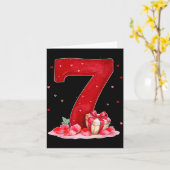 バレンタインデー 67 ハートでいっぱい 面白い 六 セブン カード (黄色い花)