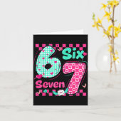 バレンタインデー 6 7 シックス セブン プレッピー ハーツ カップル カード (黄色い花)