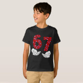 バレンタインデー 6-7 メーム 六 七 6 7 バレンタイン Tシャツ (正面フル)