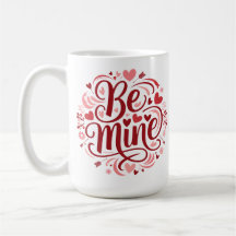 バレンタインデー"Be Mine"タイポグラフィデザイン