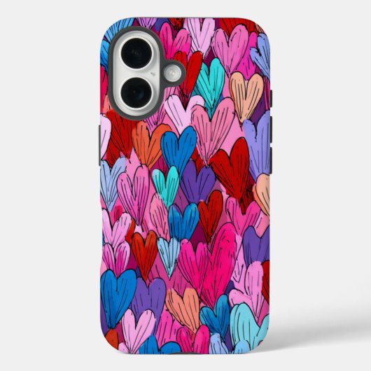 バレンタインデー iPhone 16 ケース | ロマンチック Case-Mate iPhoneケース (裏面)