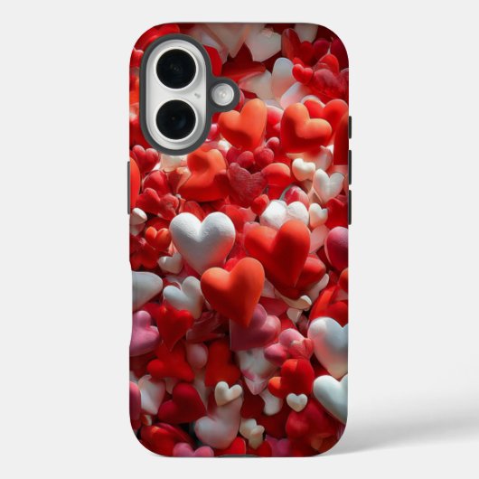 バレンタインデー iPhone 16 タフケース | ロマンチック Case-Mate iPhoneケース (裏面)