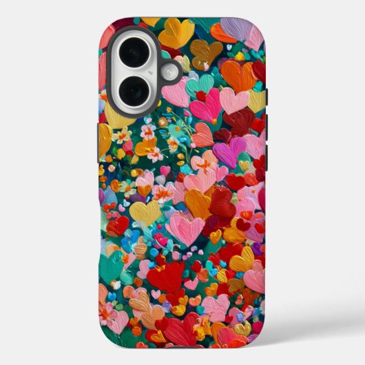バレンタインデー iPhone 16 タフケース | ロマンチック Case-Mate iPhoneケース (裏面)