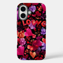 バレンタインデー iPhone 16 タフケース | ロマンチック