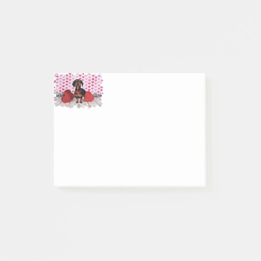 バレンタインデー- Leikos -ダックスフント ポストイット (正面)