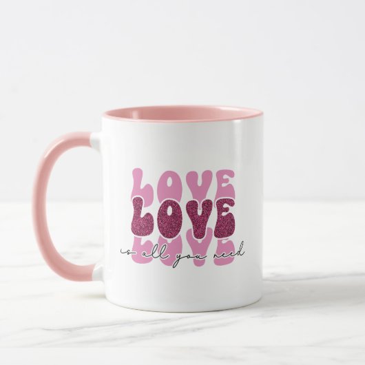 バレンタインデー "Love Love Love" マグカップ (左)