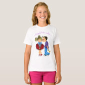 バレンタインデー Tシャツ かわいい カップル (正面フル)
