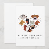 バレンタインデー XOXO かわいいペット 子犬 犬 フォト ホリデ シーズンカード (正面/裏面)