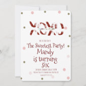 バレンタインデー XOXO ハグ キス コンフェッティ パーティー 招待状 (正面)