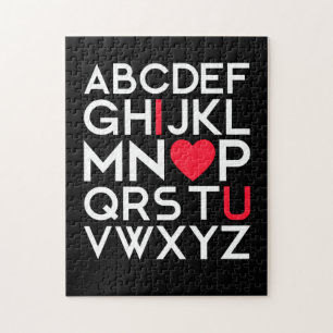 バレンタインデーABC I Lave You Valentine ジグソーパズル