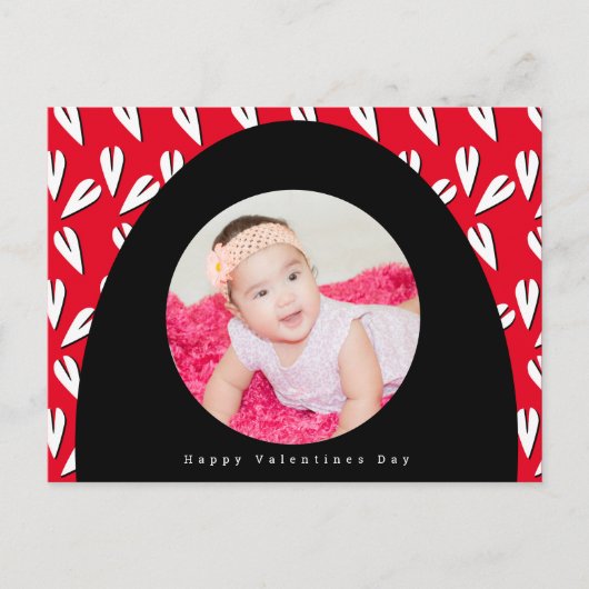 バレンタインデーArch and Valentinesハートパターン写真 ポストカード (正面)
