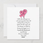 バレンタインデーBe Mineハート&バースお洒落 シーズンカード (裏面)