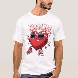 バレンタインデー'Bruhハート'，愛の季節 Tシャツ