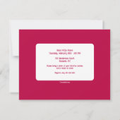 バレンタインデーCookieスワップパーティー 招待状 (裏面)