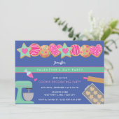 バレンタインデーCOOKIEパーティの招待状 招待状 (スタンド正面)