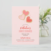 バレンタインデーCookie交換パーティー 招待状 (スタンド正面)