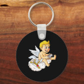 バレンタインデーCupidビデオゲーマーコントローラーBoys K キーホルダー (正面)