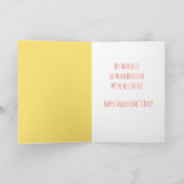 バレンタインデーforスウィートピンク&イエローハート カード (内部)