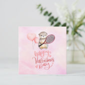 バレンタインデーforテニスプレーヤーピンクテーマ シーズンカード (スタンド正面)