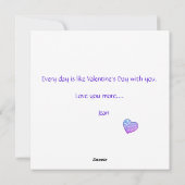 バレンタインデーLOVE シーズンカード (裏面)