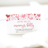 バレンタインデーMommy's Bellyの大きさ エンクロージャーカード