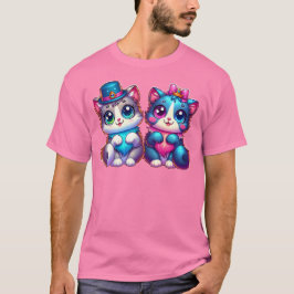 バレンタインデーTシャツ ねこラブ Tシャツ