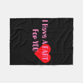 バレンタインデーTシャツ フリースブランケット (正面(横))