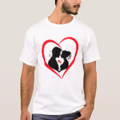 バレンタインデーTシャツ – Your Love inスタイル衣服 Tシャツ (正面)