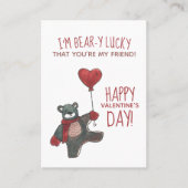 バレンタインデーTeddy Bear教室カードパック コーリングカード (正面)