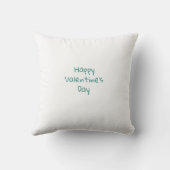 バレンタインデーteddy bear holding love balloon クッション (裏面)