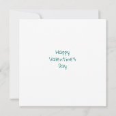 バレンタインデーteddy bear holding love balloon Ca カード (裏面)